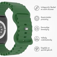imoshion Athletic siliconenbandje Apple Watch Series 1 t/m 9 / SE (38/40/41 mm) | Series 10 / 11 (42 mm) - Donkergroen