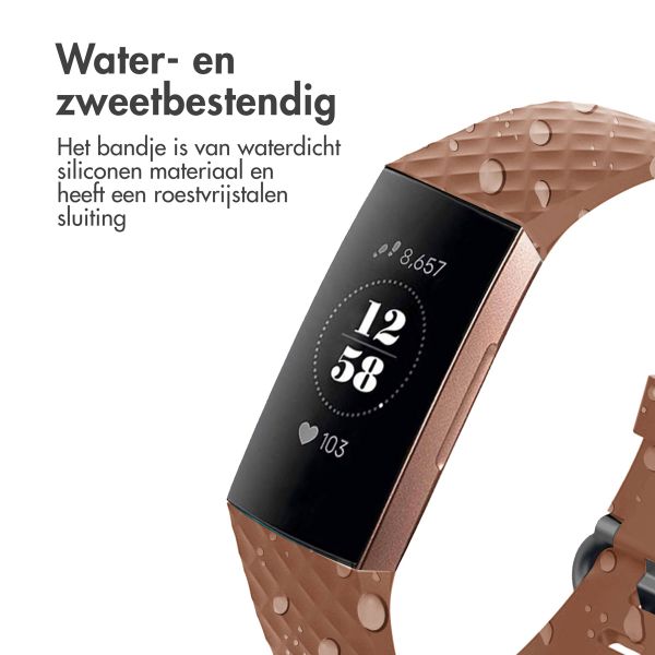 imoshion Siliconen bandje Fitbit Charge 3 / 4 - Bruin