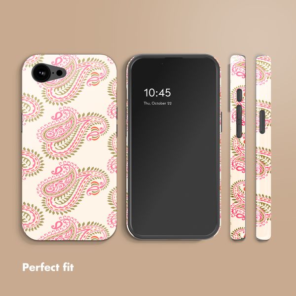 Selencia Vivid Back Cover with MagSafe Apple iPhone 17e / 16e - Paisley Blush