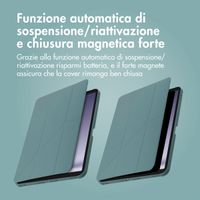 imoshion Origami Bookcase Samsung Galaxy Tab A9 Plus - Donkergroen