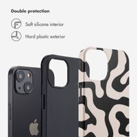Selencia Vivid Back Cover Apple iPhone 13 - Art Wave Black