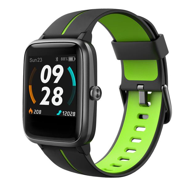 Lintelek Smartwatch ID205G - Zwart / Groen