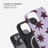 Selencia Vivid Tough Backcover met MagSafe iPhone 14 - Stars Plum Lilac