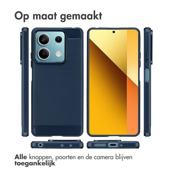 imoshion Brushed Backcover Xiaomi Redmi Note 13 (5G) - Donkerblauw