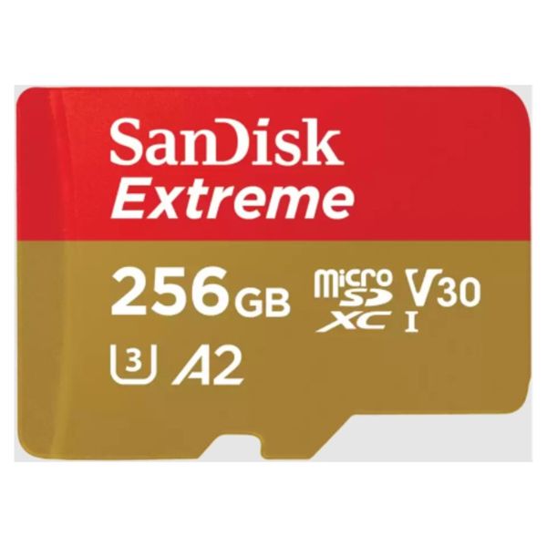 SanDisk microSD Extreme - 256GB - Inclusief RescuePro Deluxe - UHS-I/U3/Full HD/4K UHD