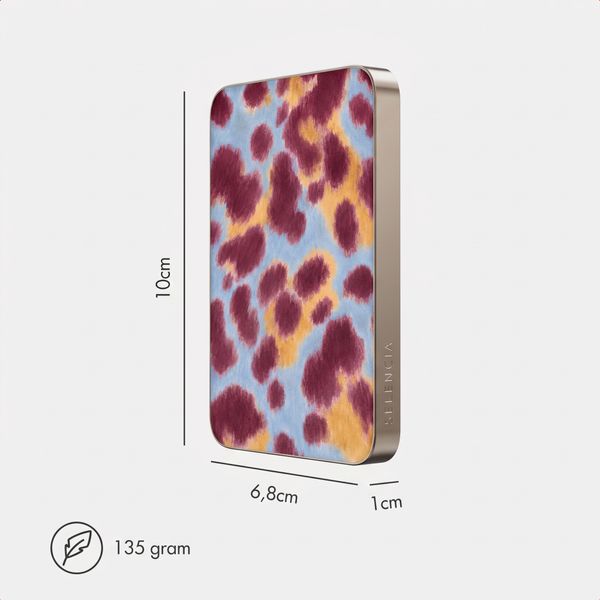 Selencia Vivid Powerbank 5.000 mAh - Draadloze Powerbank - MagSafe en Qi - Desert Gold / Rebel Crush