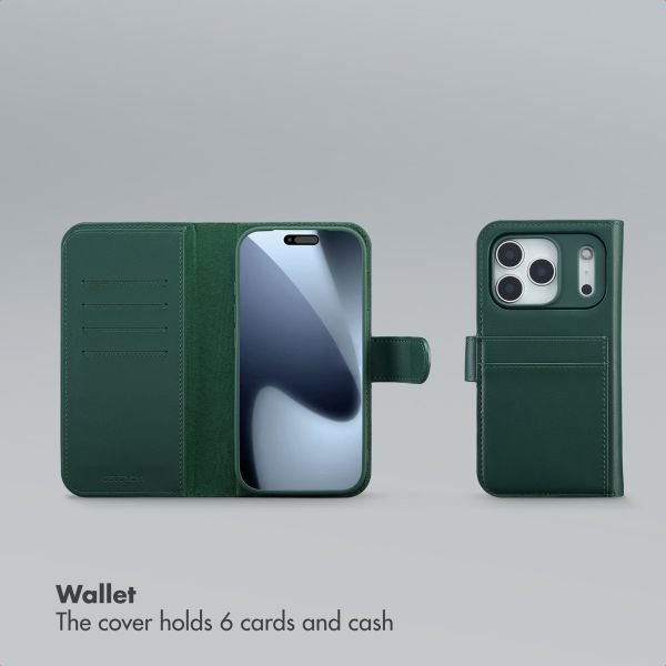 Selencia Olyn Detachable Bookcase with MagSafe Apple iPhone 17 Pro - Green