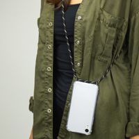 imoshion Transparante Backcover met koord Samsung Galaxy A12 - Zwart & Goud