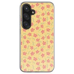 imoshion  Design hoesje Samsung Galaxy S25 - Sunny Yellow Petite Flowers