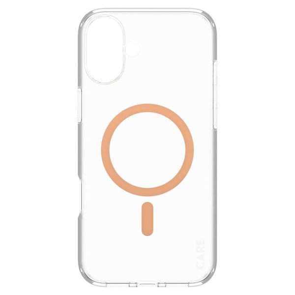 CARE by PanzerGlass Urban Combat Case MagSafe iPhone 16 Plus - Transparant / Peach