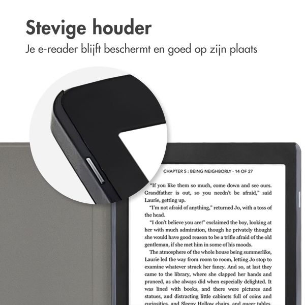 imoshion Design Slim Hard Case Sleepcover Kobo Nia - Black Marble