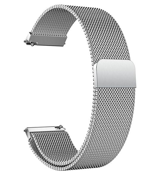 imoshion Milanees magnetisch bandje Samsung Galaxy Watch 4 / 5 / 6 / 7 / FE (20 mm) - Zilver
