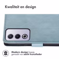 imoshion Luxe Bookcase Oppo A80 5G - Lichtblauw