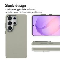 Accezz MagSafe Leather Backcover Samsung Galaxy S26 Ultra - Light Grey