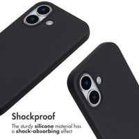 imoshion Silicone Case with Strap Apple iPhone 17 - Black