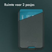 Accezz Leren Kaarthouder - Geschikt voor MagSafe en Qi2 - Cedar Green