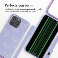 imoshion Siliconen design hoesje met koord iPhone 15 Pro Max - Butterfly