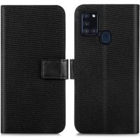 imoshion Luxe Canvas Bookcase Samsung Galaxy A21s - Zwart