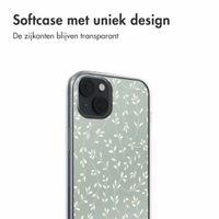 imoshion  Design hoesje iPhone 14 - Smoke Green Flowers