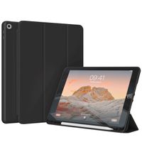 Accezz Smart Silicone Book Case Apple iPad 9 (2021) 10.2 inch / iPad 8 (2020) 10.2 inch / iPad 7 (2019) 10.2 inch - Black