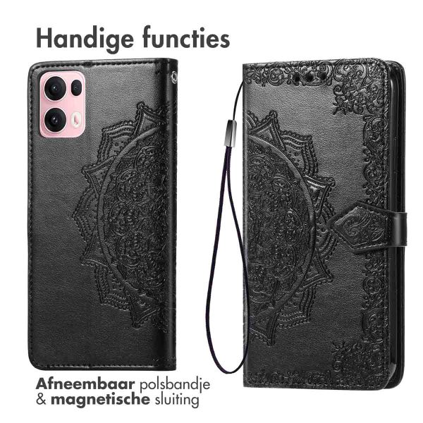 imoshion Mandala Bookcase Oppo Reno 13 Pro - Zwart