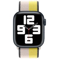 Apple Sport Loop Band Apple Watch Series 1 t/m 9 / SE (38/40/41 mm) | Series 10 (42 mm) - Oat Milk/Lemon Zest