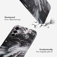 Selencia Vivid Tough Backcover Samsung Galaxy A14 (5G/4G) - Chic Marble Black