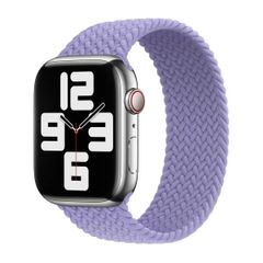 Apple Gevlochten solobandje Apple Watch | 38/40/41/42 mm - Maat 4 - Lavender