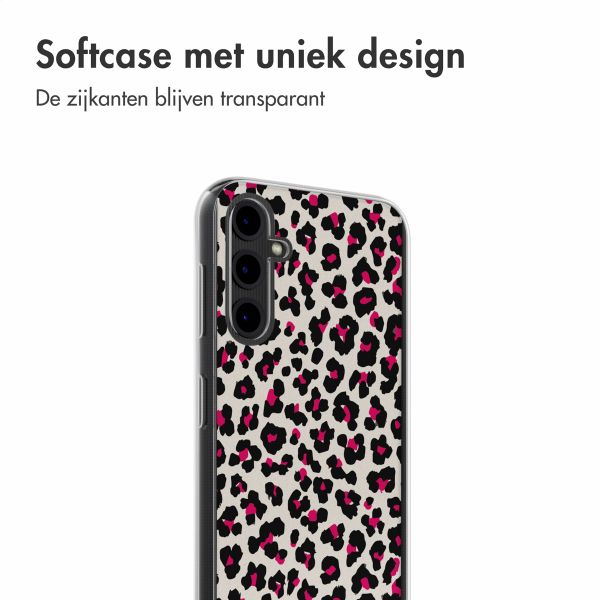 imoshion Design hoesje Samsung Galaxy A14 (5G/4G) - Leopard Pink