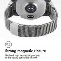imoshion QuickFit® Milanese Band - Garmin 22 mm Connector - Size L/XL - Silver