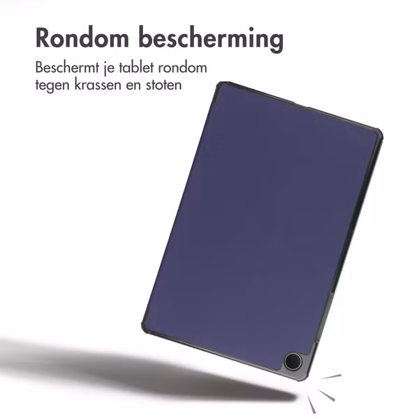 imoshion Trifold Bookcase Samsung Galaxy Tab A9 Plus - Donkerblauw