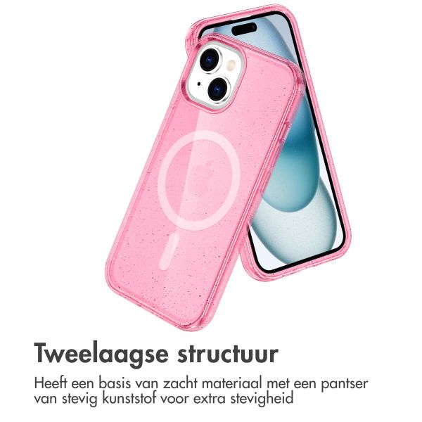 imoshion Sparkle Backcover met MagSafe iPhone 15 - Roze