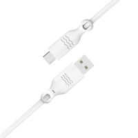 Just Green Micro-USB naar USB kabel - Recyclebaar - 2.1A - 2 meter - Wit