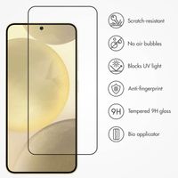 Accezz Tempered Glass Full Cover Screenprotector with Applicator Samsung Galaxy S25 Plus