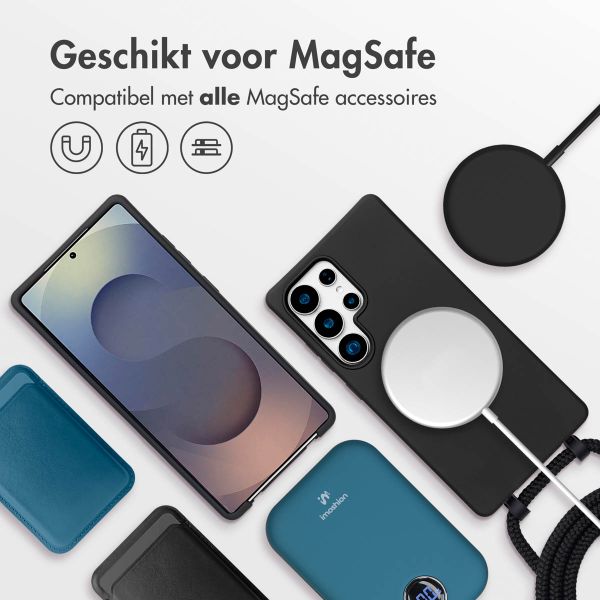 imoshion Color Backcover met afneembaar koord MagSafe Samsung Galaxy S25 Ultra - Zwart