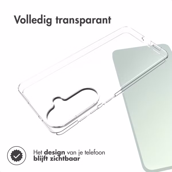 Accezz Clear Backcover Samsung Galaxy S26 Plus - Transparant