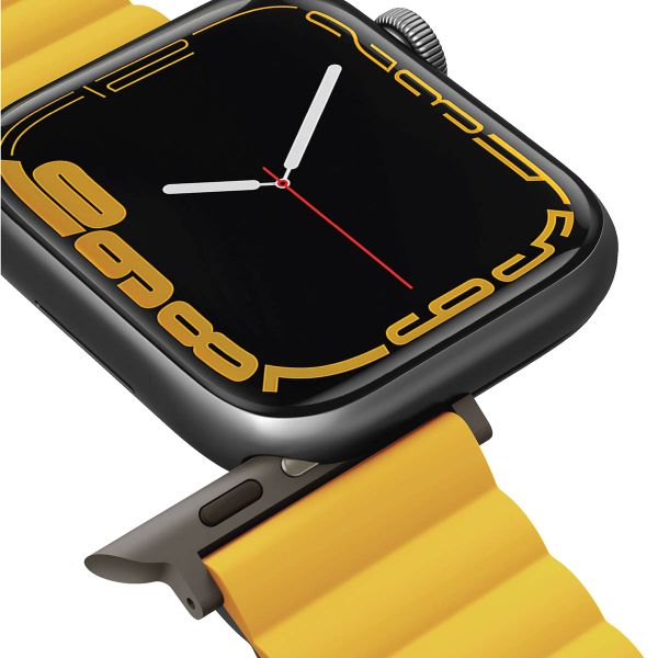 Uniq Revix dubbelzijdig bandje Apple Watch Series 1 t/m 11 / SE / Ultra (44/45/46/49 mm) - Mustard / Khaki