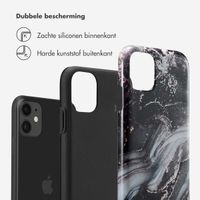 Selencia Vivid Tough Backcover iPhone 11 - Chic Marble Black