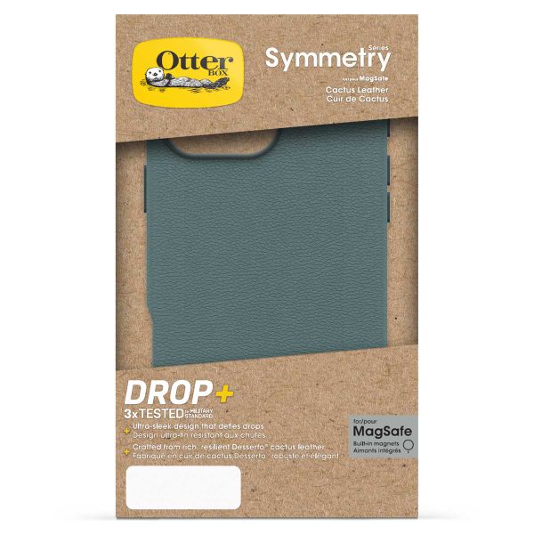 OtterBox Symmetry Cactus leren Backcover met MagSafe Apple iPhone 16 Pro Max - Juniper Sprig