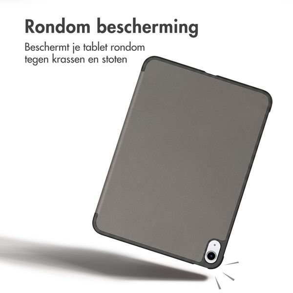 imoshion Trifold Bookcase Apple iPad 11 (2025) 11 inch A16 / iPad 10 (2022) 10.9 inch - Grijs