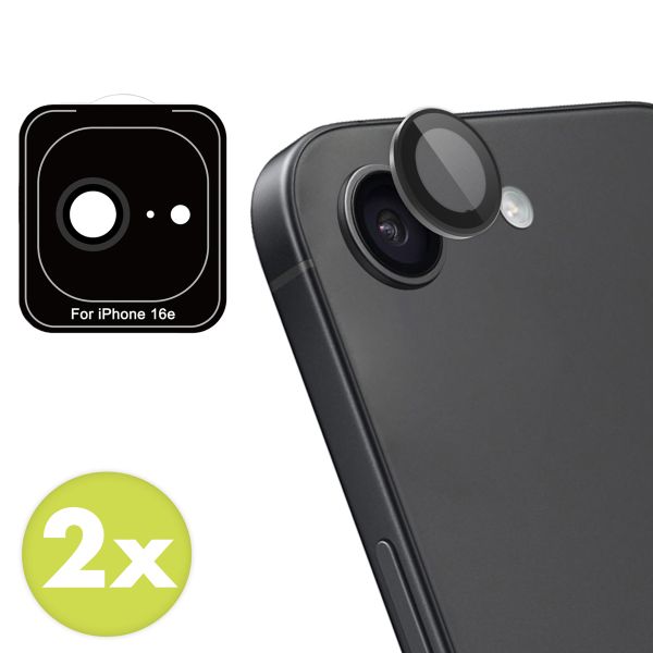 imoshion 2 Pack Camera lens protector Apple iPhone 16e - Zwart