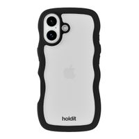 Holdit Wavy Case Apple iPhone 17 - Black / Transparent
