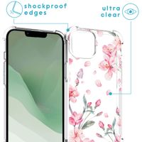 imoshion Design hoesje met koord iPhone 14 Plus - Bloem - Roze