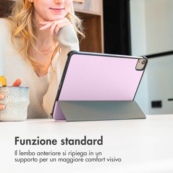 imoshion Trifold Bookcase Apple iPad 11 (2025) 11 inch A16 / iPad 10 (2022) 10.9 inch - Roze