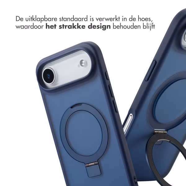 Accezz Ring Stand Backcover met MagSafe Apple iPhone Air - Blauw