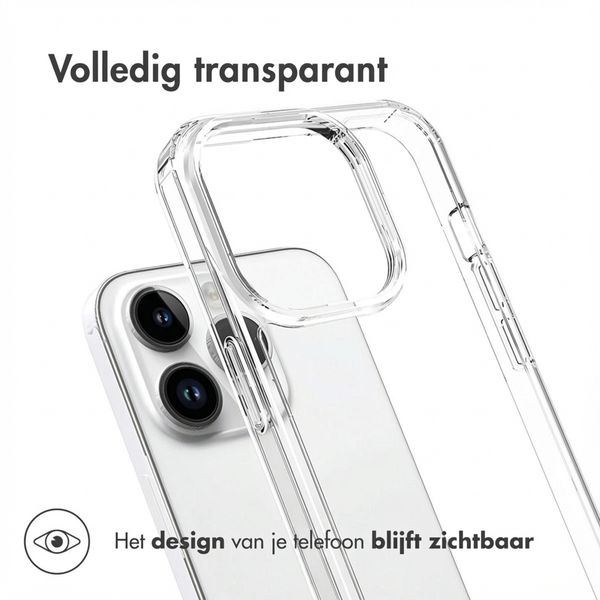 Accezz Xtreme Impact Backcover Apple iPhone 15 Pro - Transparant