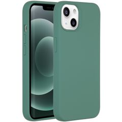 Accezz Liquid Silicone Backcover Apple iPhone 13 Mini - Donkergroen