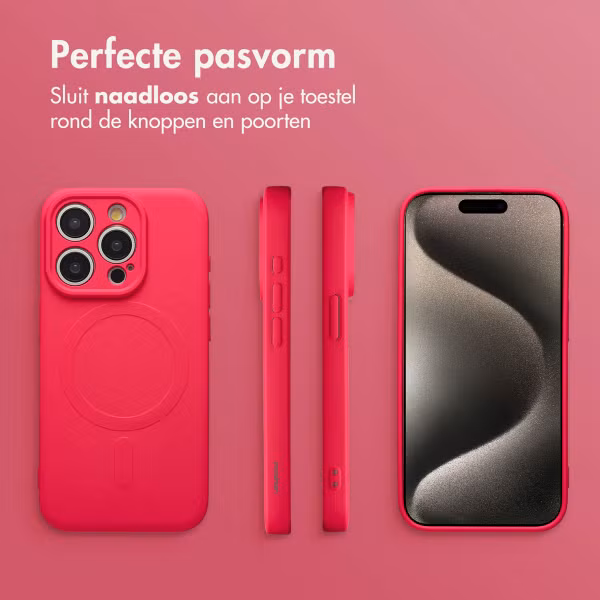 imoshion Color Backcover met MagSafe Apple iPhone 15 Pro Max - Neon Pink