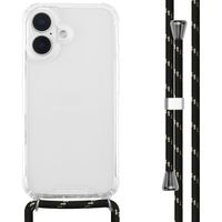 imoshion Backcover met koord Apple iPhone 16 - Zwart / Goud