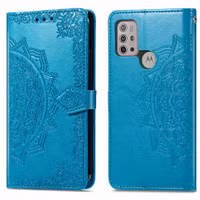 imoshion Mandala Bookcase Motorola Moto G30 / G20 / G10 (Power) - Turquoise